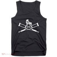 Roller Derby Crutches Roller Skating Funny Accident Tank Top thumb 0