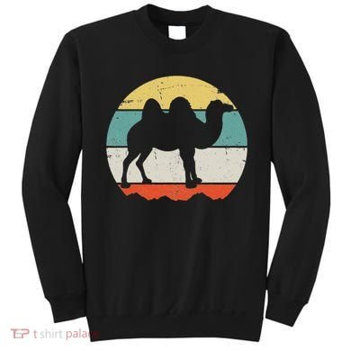 Retro Desert Camel Graphic Vintage Adventure Sweatshirt