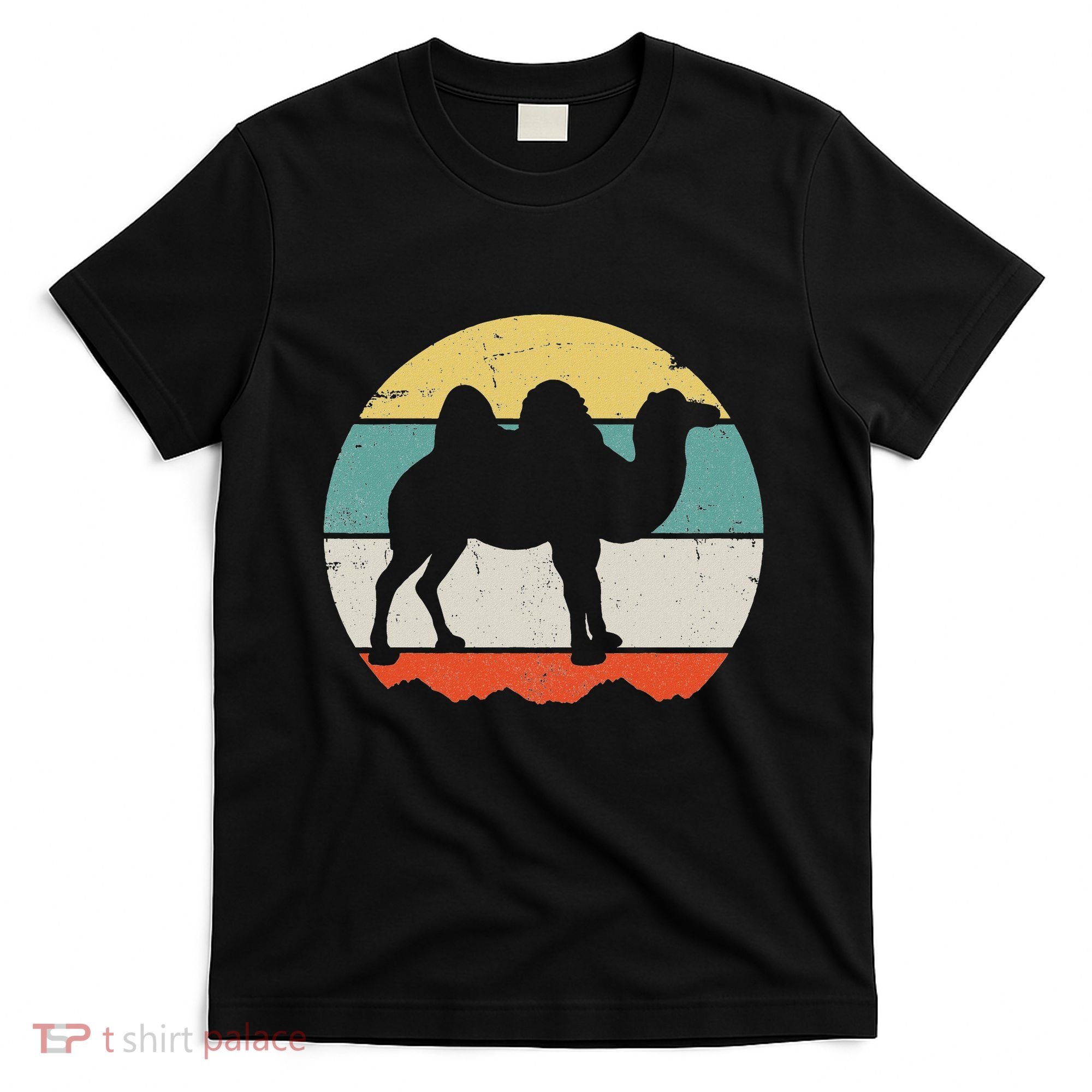 Retro Desert Camel Graphic Vintage Adventure T-Shirt