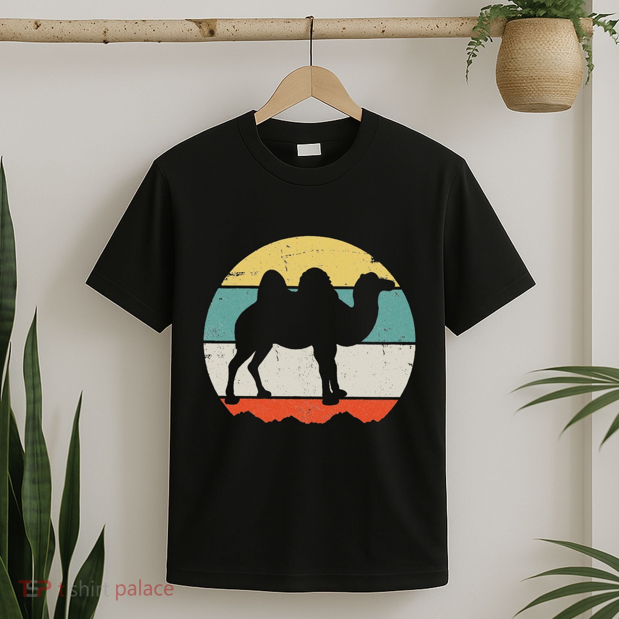 Retro Desert Camel Graphic Vintage Adventure T-Shirt