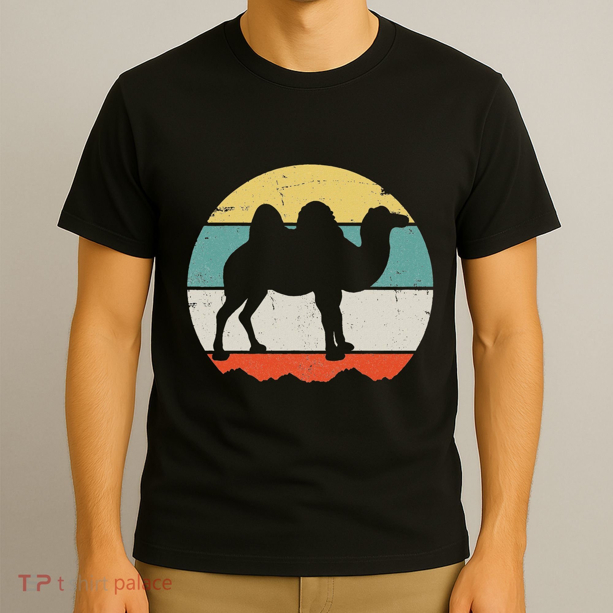 Retro Desert Camel Graphic Vintage Adventure T-Shirt