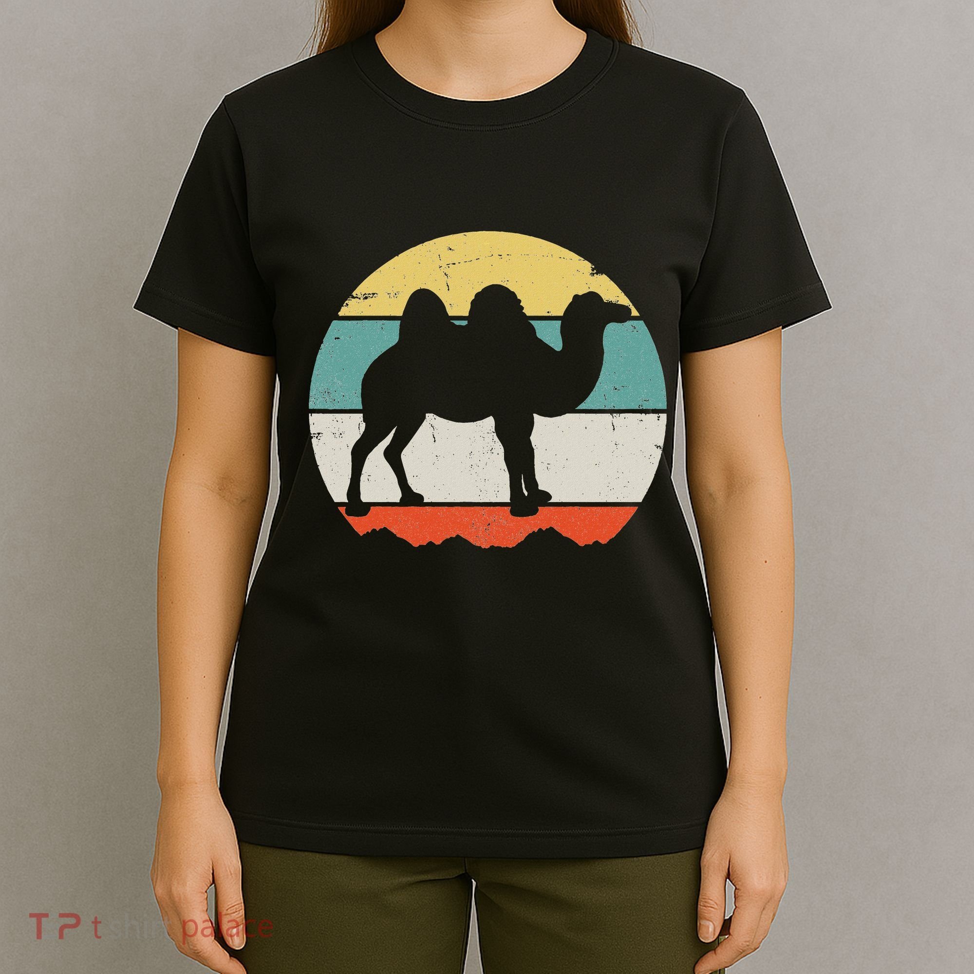 Retro Desert Camel Graphic Vintage Adventure T-Shirt