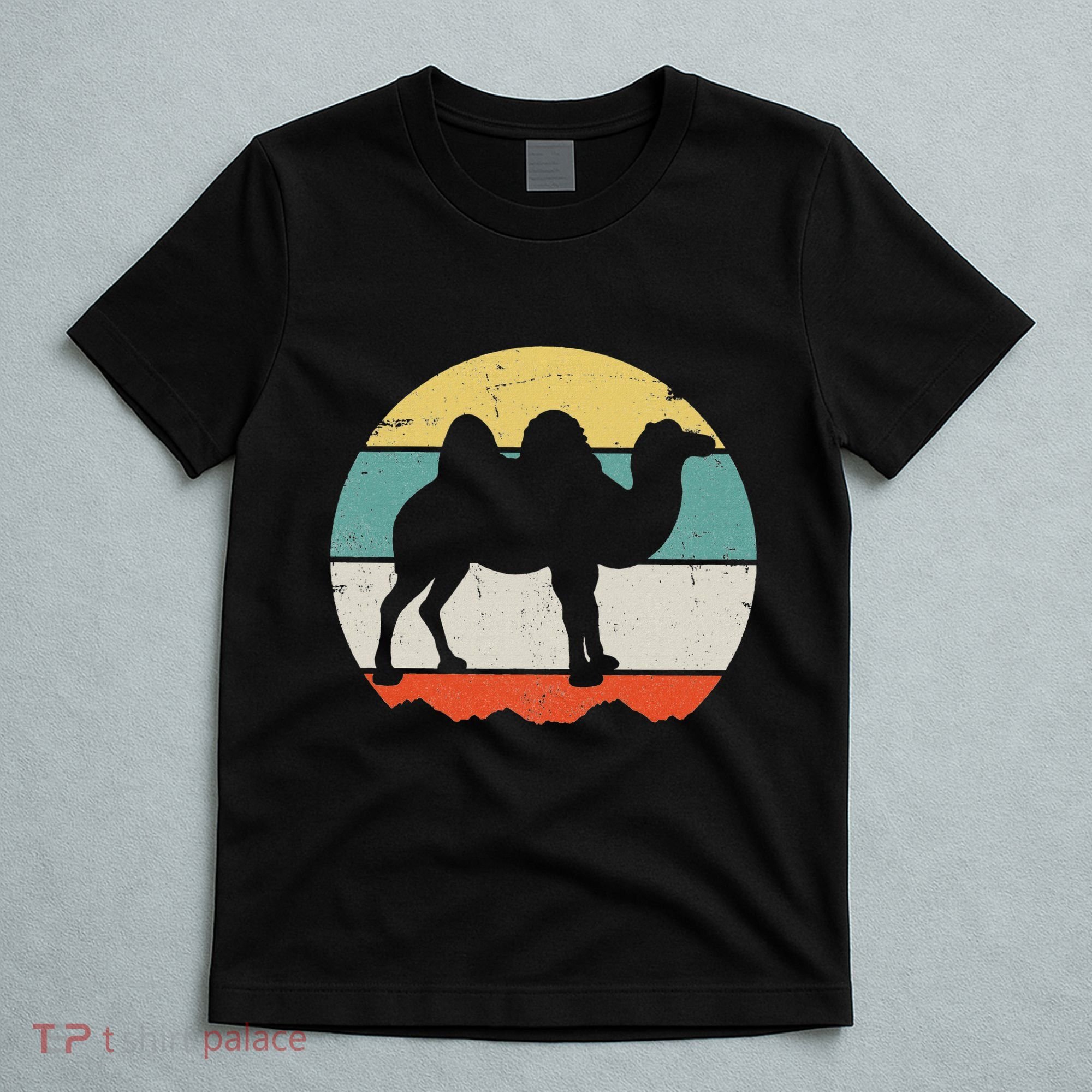 Retro Desert Camel Graphic Vintage Adventure T-Shirt