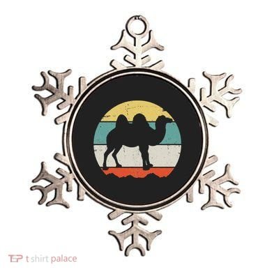 Retro Desert Camel Graphic Vintage Adventure Ornament