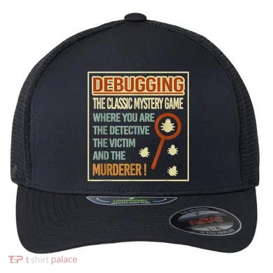 Retro Debugging Computer Science Programmers Coding Flexfit Unipanel Trucker Cap