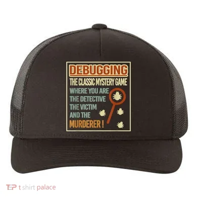 Retro Debugging Computer Science Programmers Coding Yupoong Adult 5-Panel Trucker Hat