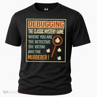 Retro Debugging Computer Science Programmers Coding Cooling Performance Crew T-Shirt