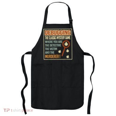 Retro Debugging Computer Science Programmers Coding Apron