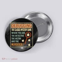 Retro Debugging Computer Science Programmers Coding Button thumb 0