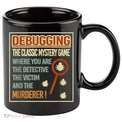 Retro Debugging Computer Science Programmers Coding 11oz C Handle Ceramic Mug