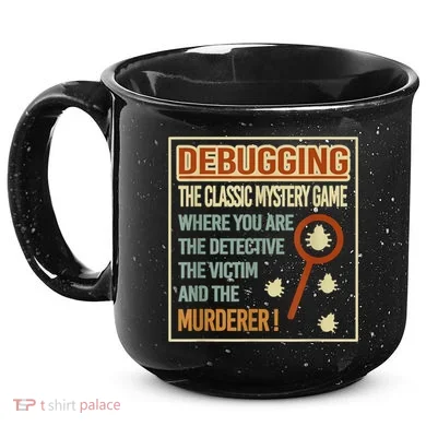 Retro Debugging Computer Science Programmers Coding 15oz Campfire Ceramic Mug