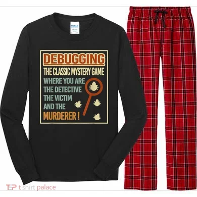 Retro Debugging Computer Science Programmers Coding Long Sleeve Pajama Set