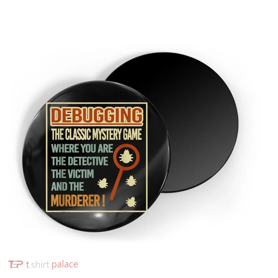 Retro Debugging Computer Science Programmers Coding Magnet