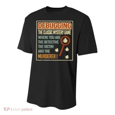 Retro Debugging Computer Science Programmers Coding Youth Performance Sprint T-Shirt