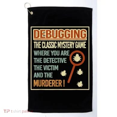 Retro Debugging Computer Science Programmers Coding Golf Towel