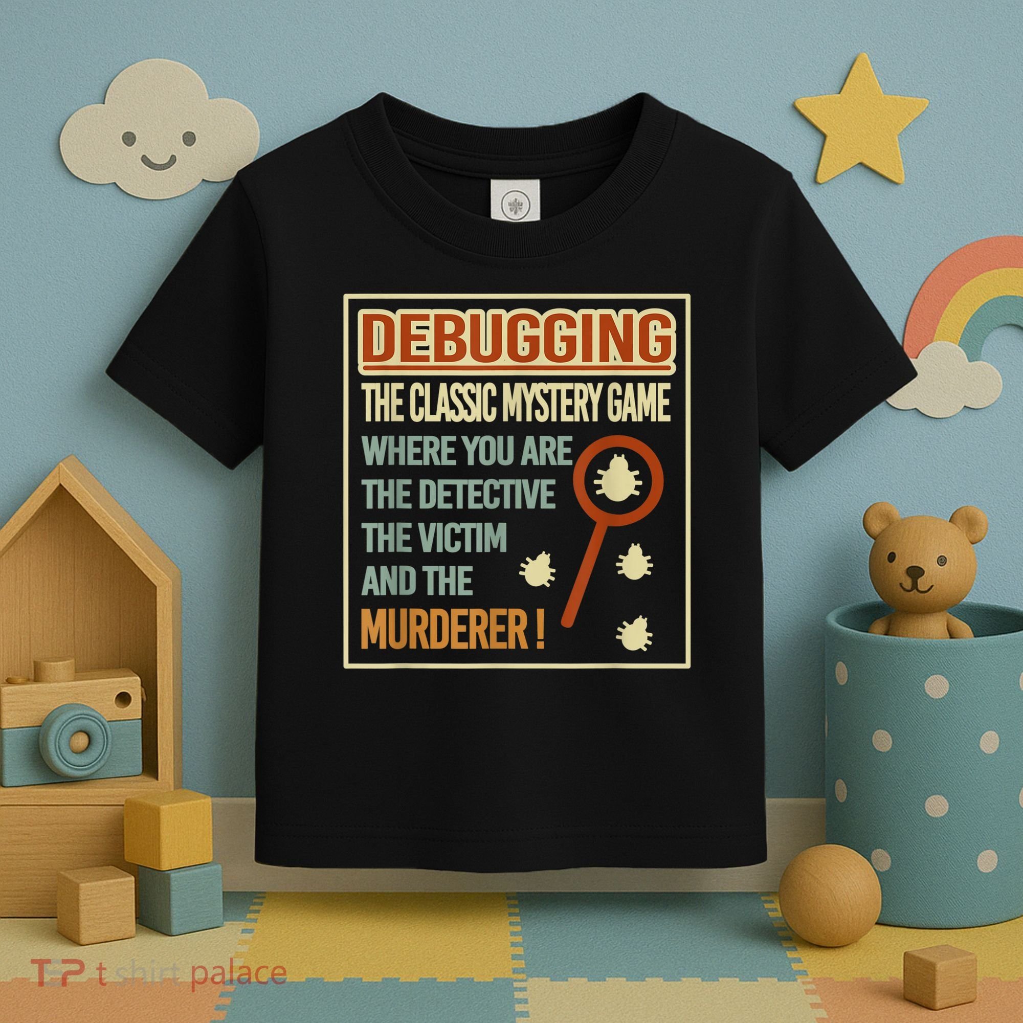 Retro Debugging Computer Science Programmers Coding Toddler T-Shirt