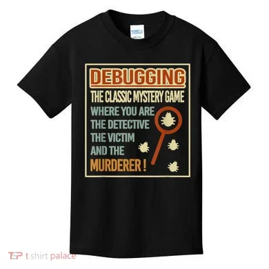 Retro Debugging Computer Science Programmers Coding Kids T-Shirt