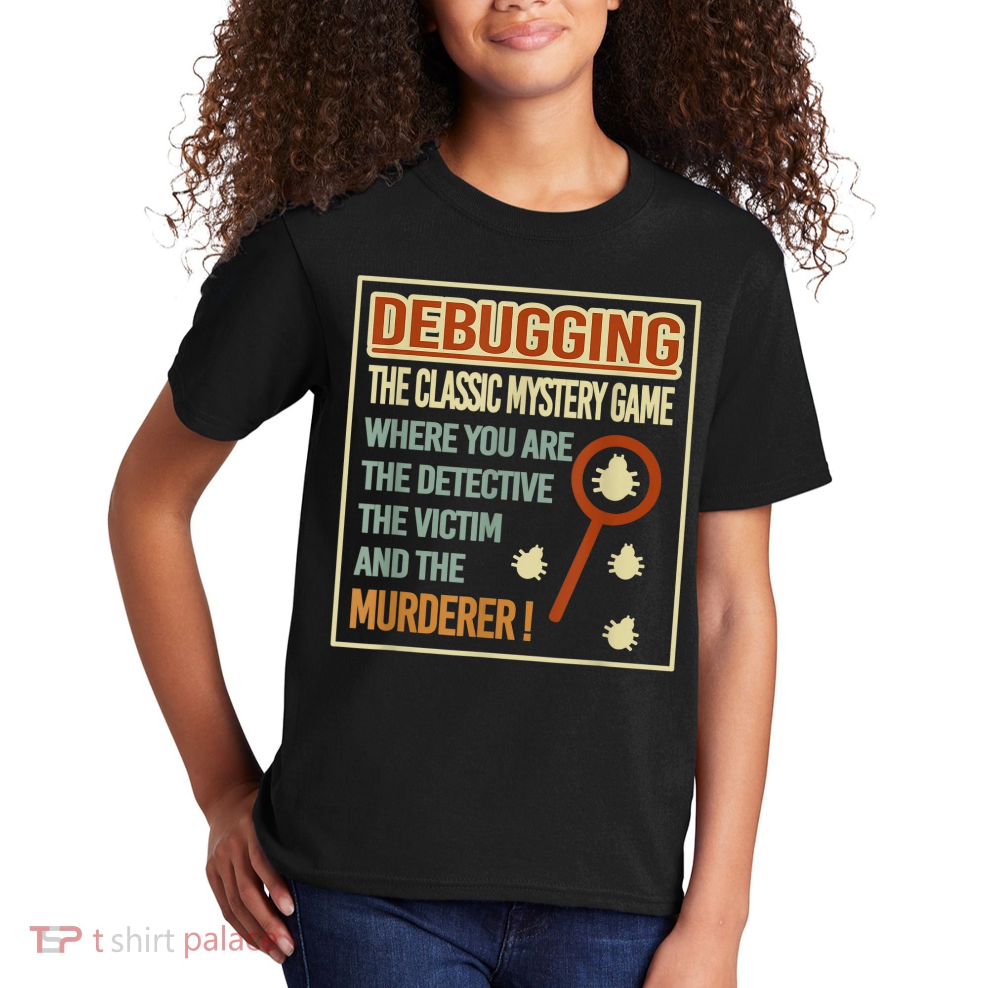 Retro Debugging Computer Science Programmers Coding Kids T-Shirt