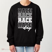 Race Day Checkered Racing Family Matching Fan Women's Sweatshirt thumb 0