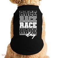 Race Day Checkered Racing Family Matching Fan Doggie Tank thumb 0