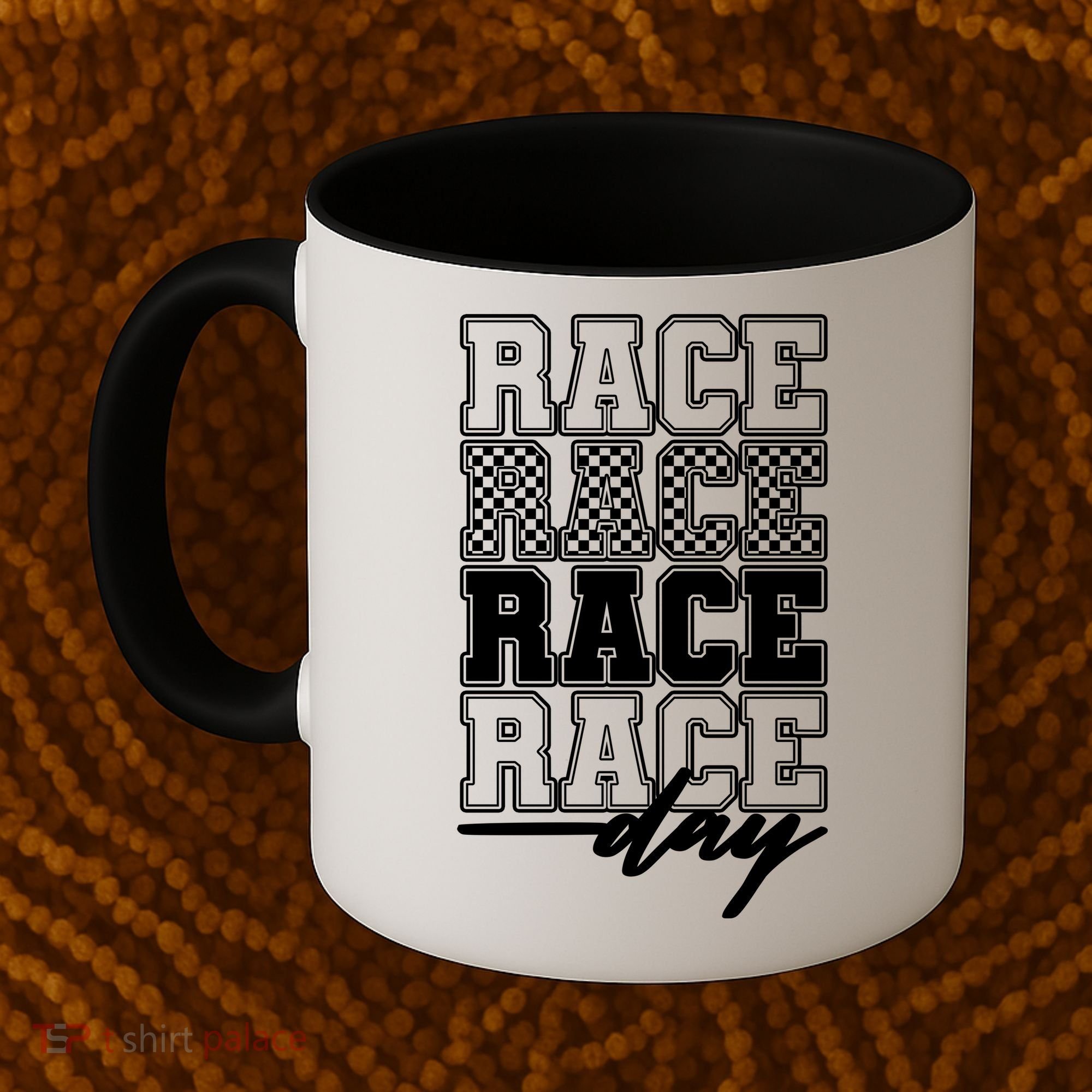 Race Day Checkered Racing Family Matching Fan Coffee Mug