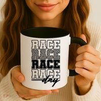 Race Day Checkered Racing Family Matching Fan Coffee Mug thumb 3