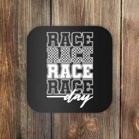 Race Day Checkered Racing Family Matching Fan Coaster thumb 0
