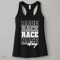 Race Day Checkered Racing Family Matching Fan Women's Tank Top thumb 3