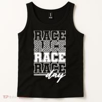 Race Day Checkered Racing Family Matching Fan Tank Top thumb 2