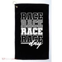 Race Day Checkered Racing Family Matching Fan Golf Towel thumb 0