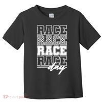 Race Day Checkered Racing Family Matching Fan Toddler T-Shirt thumb 0