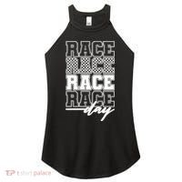 Race Day Checkered Racing Family Matching Fan Women's Perfect Tri Rocker Tank thumb 0