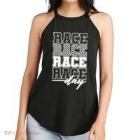 Race Day Checkered Racing Family Matching Fan Women's Perfect Tri Rocker Tank thumb 2