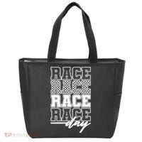 Race Day Checkered Racing Family Matching Fan Tote Bag thumb 0