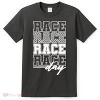 Race Day Checkered Racing Family Matching Fan T-Shirt thumb 0