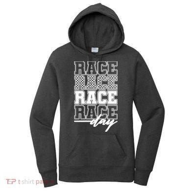 Race Day Checkered Racing Family Matching Fan Women's Hoodie