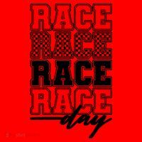 Race Day Checkered Racing Family Matching Fan Santa Hat thumb 1