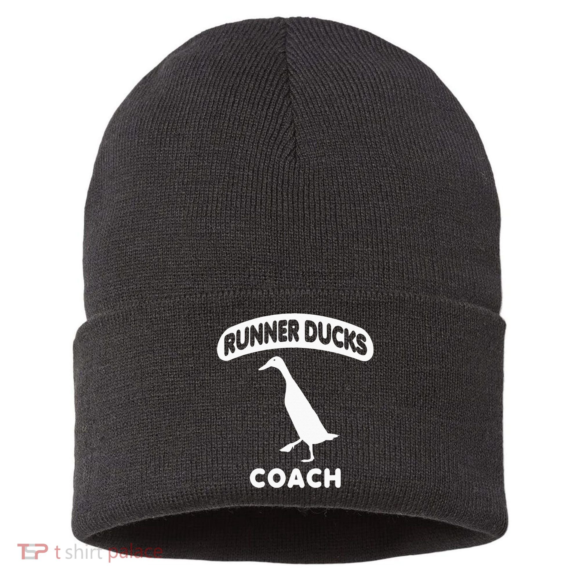 Runner Ducks Coach Indian Duck Sustainable Knit Beanie