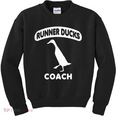 Runner Ducks Coach Indian Duck Kids Sweatshirt