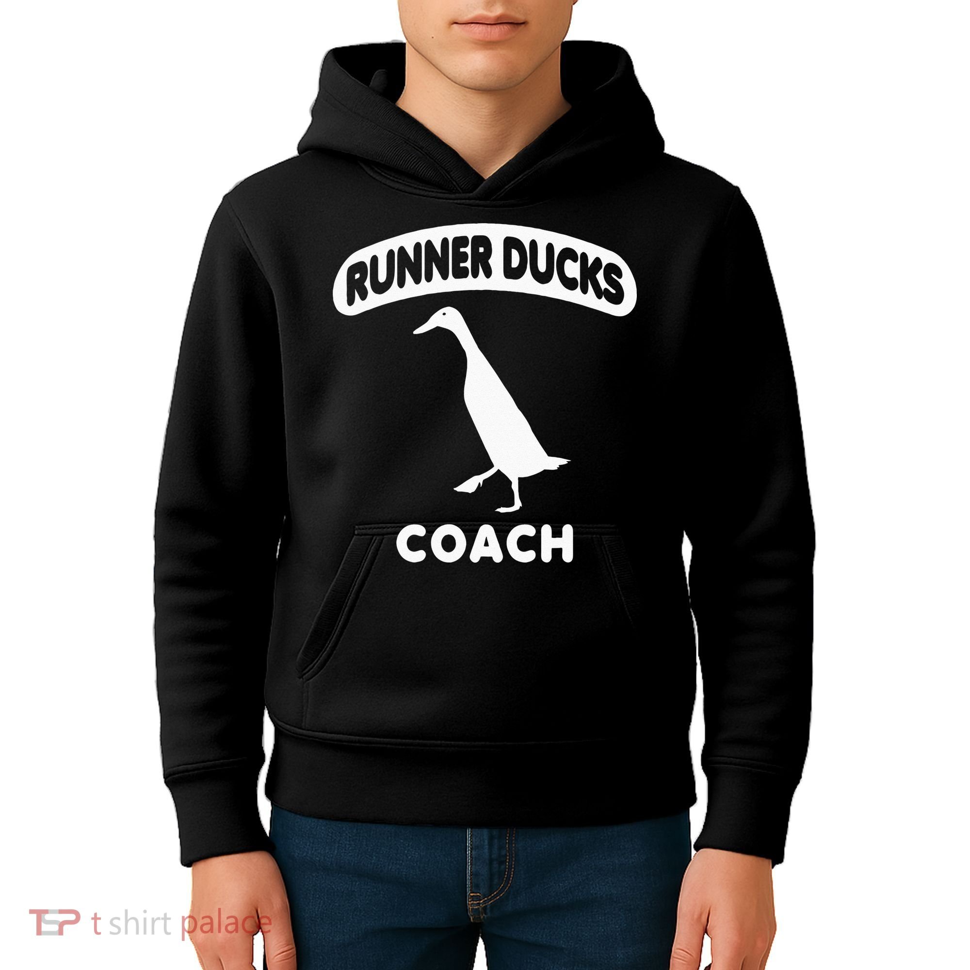 Runner Ducks Coach Indian Duck Kids Hoodie