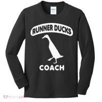 Runner Ducks Coach Indian Duck Kids Long Sleeve Shirt thumb 0