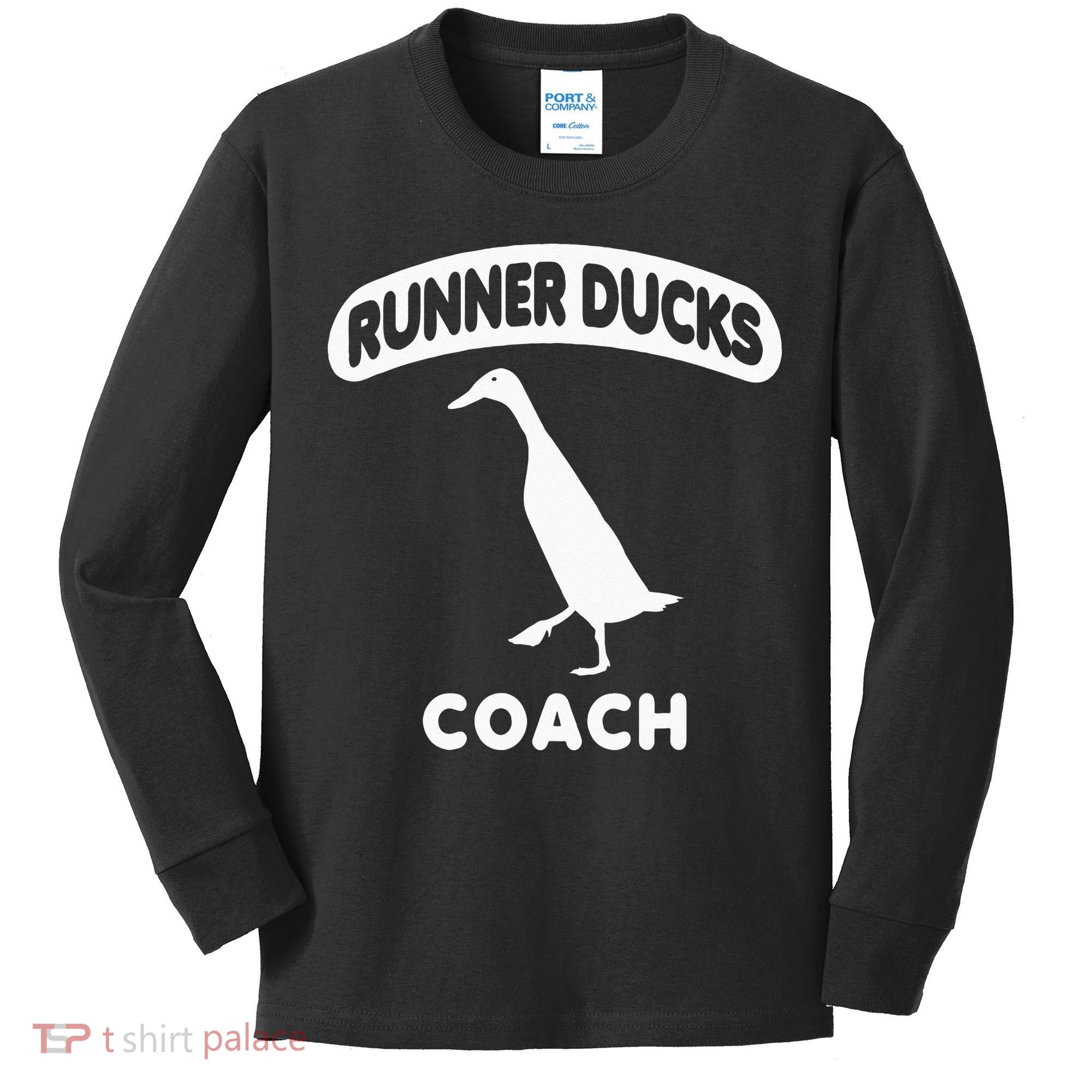 Runner Ducks Coach Indian Duck Kids Long Sleeve Shirt