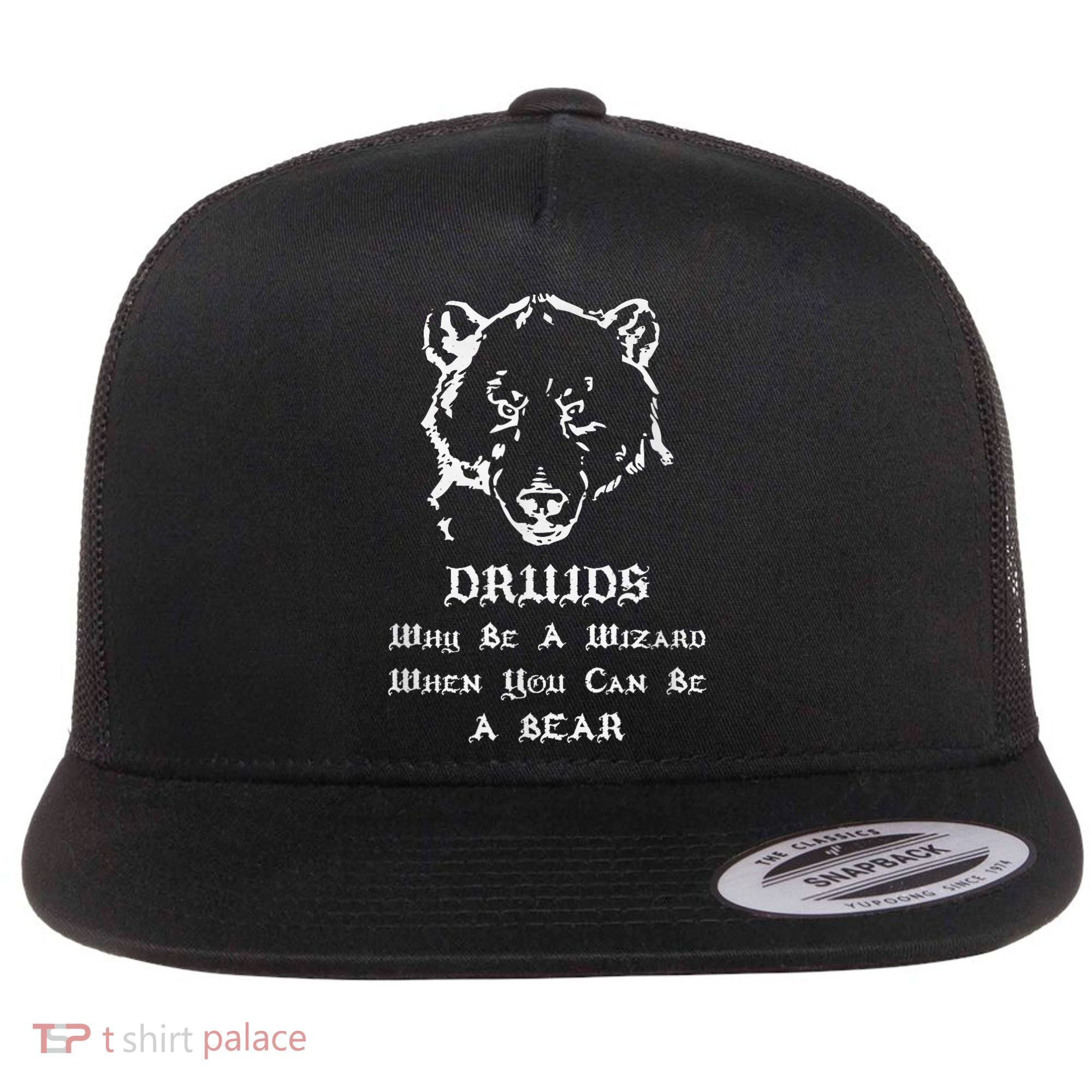 Roleplaying Druid Character Fantasy Gaming Flat Bill Trucker Hat