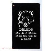 Roleplaying Druid Character Fantasy Gaming Golf Towel thumb 0
