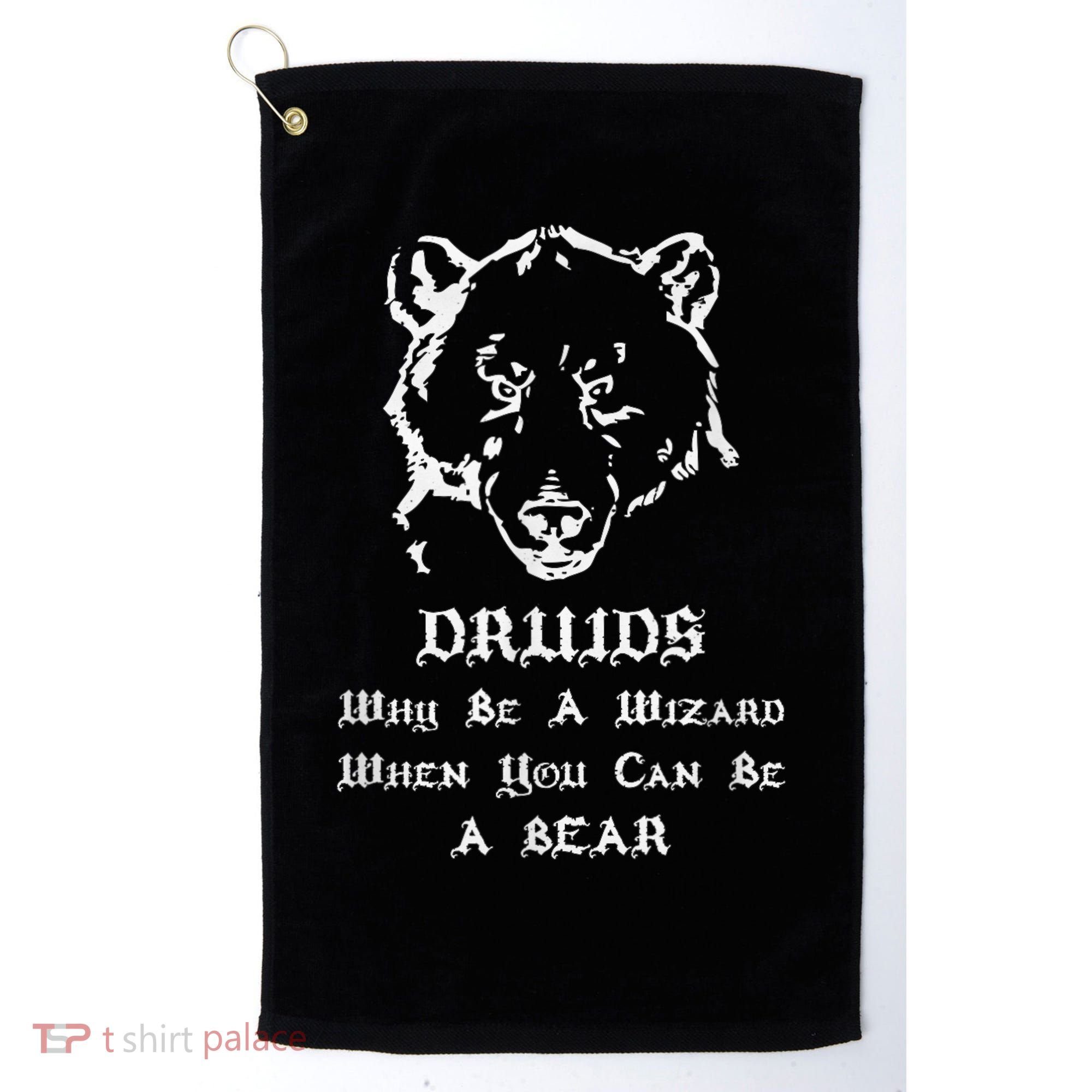 Roleplaying Druid Character Fantasy Gaming Golf Towel