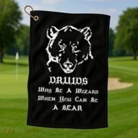 Roleplaying Druid Character Fantasy Gaming Golf Towel thumb 1