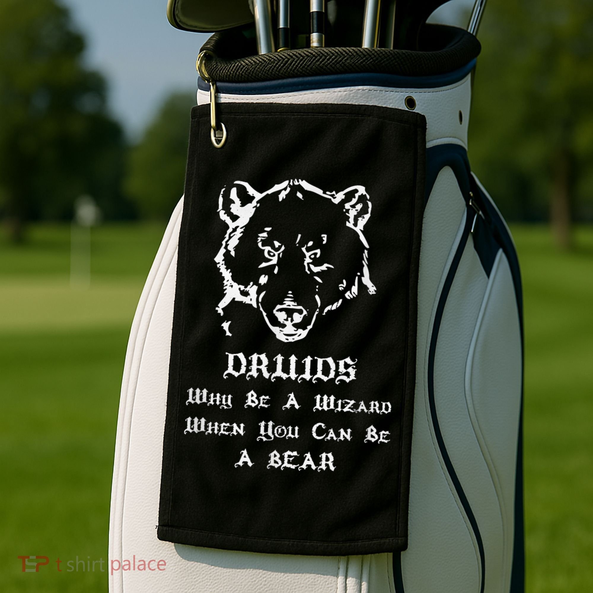 Roleplaying Druid Character Fantasy Gaming Golf Towel