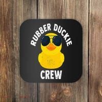 Rubber Duckie Crew Funny Rubber Duck Coaster thumb 0