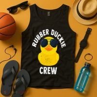 Rubber Duckie Crew Funny Rubber Duck Tank Top thumb 4