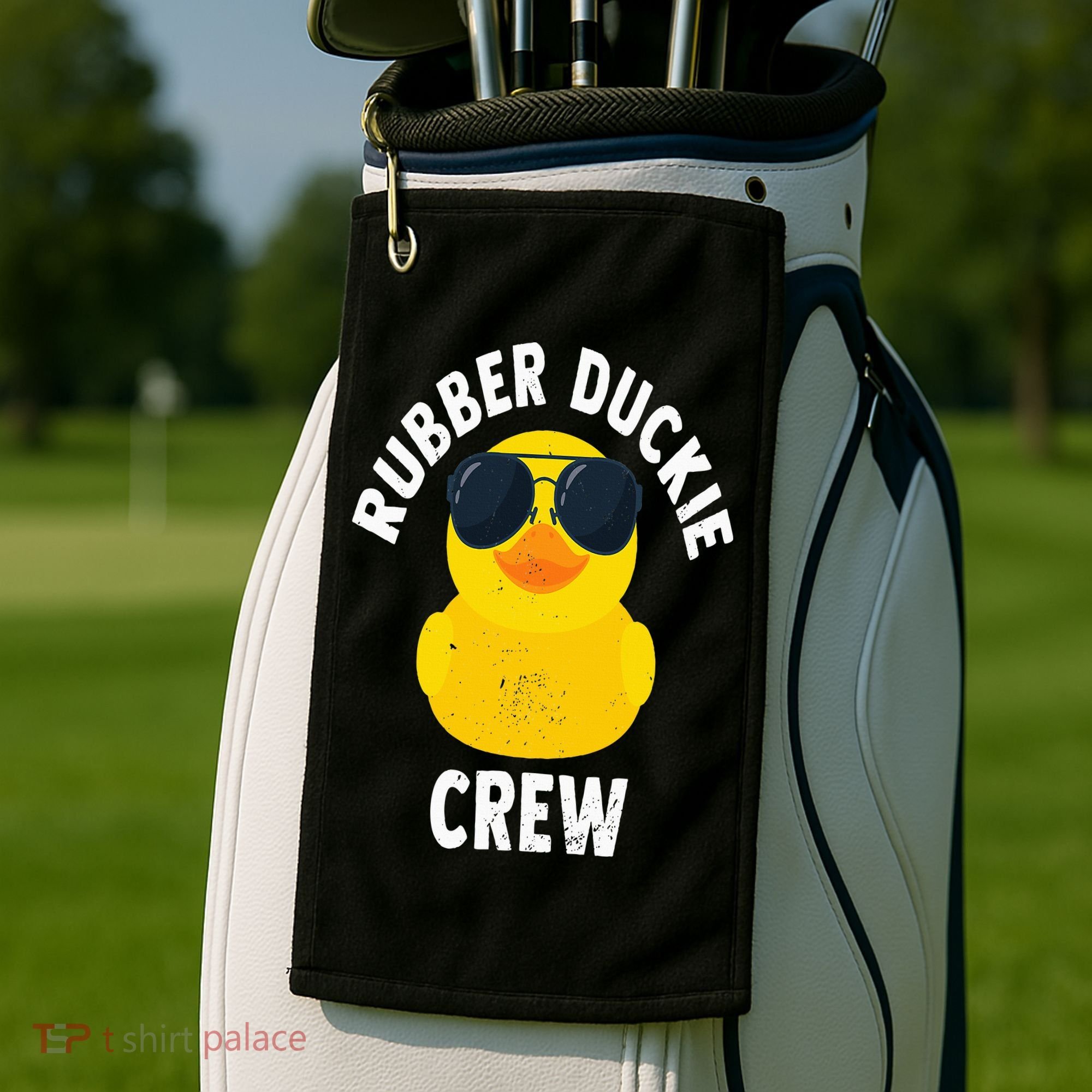 Rubber Duckie Crew Funny Rubber Duck Golf Towel